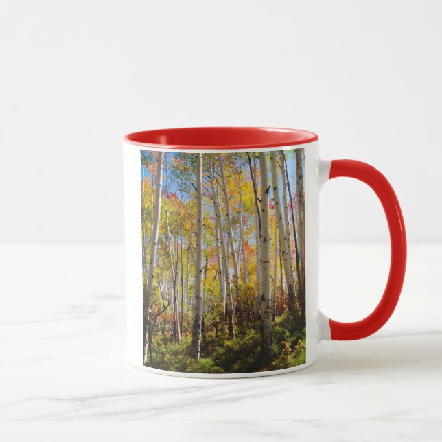 Mug Couleurs d'automne des arbres d'Aspen 5 (Droite)