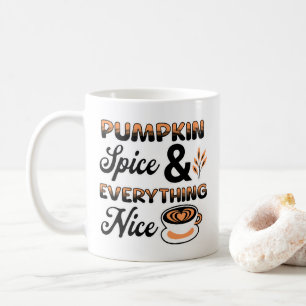 Mug Couleurs d'automne Épices Citrouilles et tout Ni