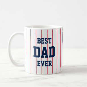 Mug Couleurs de baseball Élégantes Le meilleur papa de