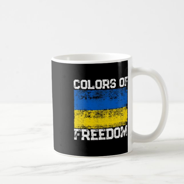 Mug Couleurs de la liberté Drapeau de l'Ukraine 1  (Droite)