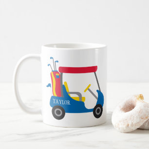 Mug Couleurs de l'école - Bleu, Crimson & Panier de go