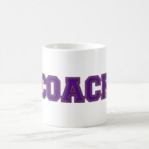 Couleurs de l'école COACH Mug, Purple Gold