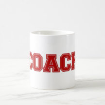 Couleurs de l'école COACH Mug, Rouge-Blanc