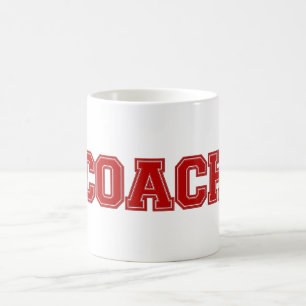 Mug Couleurs de l'école COACH Mug, Rouge-Blanc