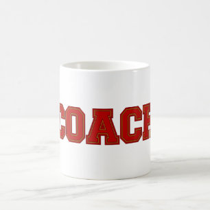 Mug Couleurs de l'école COACH Mug, Rouge-Or