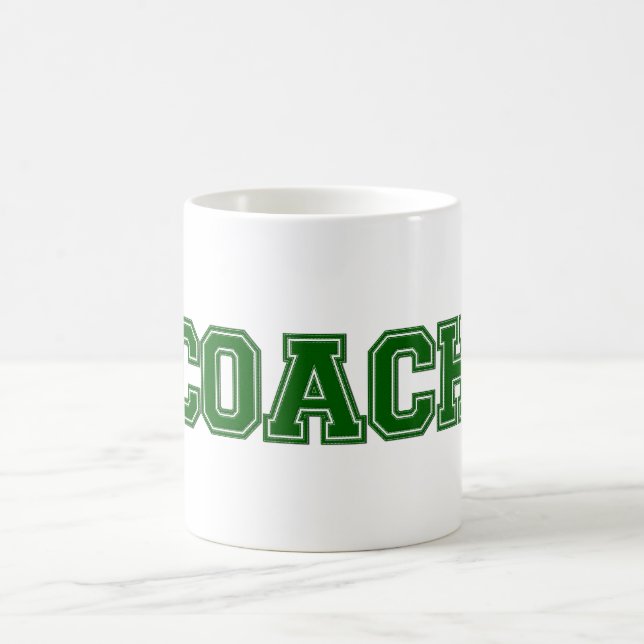 Mug Couleurs de l'école COACH Mug, vert-blanc (Centre)
