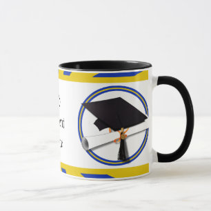 Mug Couleurs de l'école supérieure Bleu et Or (ZOOM!)
