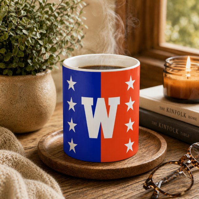 Mug Couleurs de l'université Bleu Royal et Orange (Créateur téléchargé)