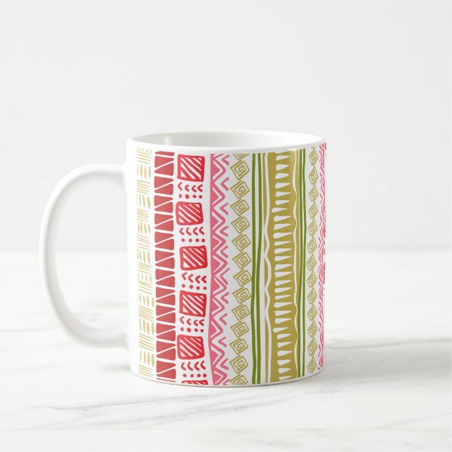 Mug Couleurs de pastèque Motif africaine (Gauche)
