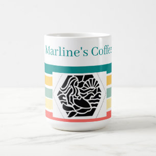 Mug Couleurs de plage personnalisées Sirène