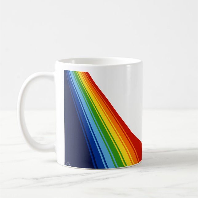 Mug Couleurs de queue arc-en-ciel classiques transbras (Gauche)