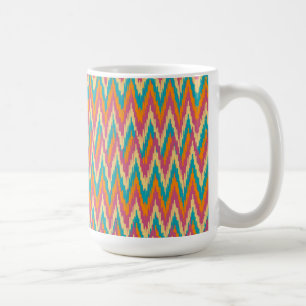 Mug couleurs d'épice de conception de zigzag d'iKat