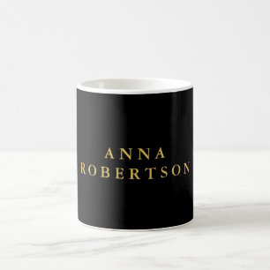 Mug Couleurs d'or noir professionnel minimaliste tenda
