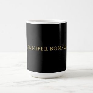 Mug Couleurs d'or noir professionnel tendance moderne