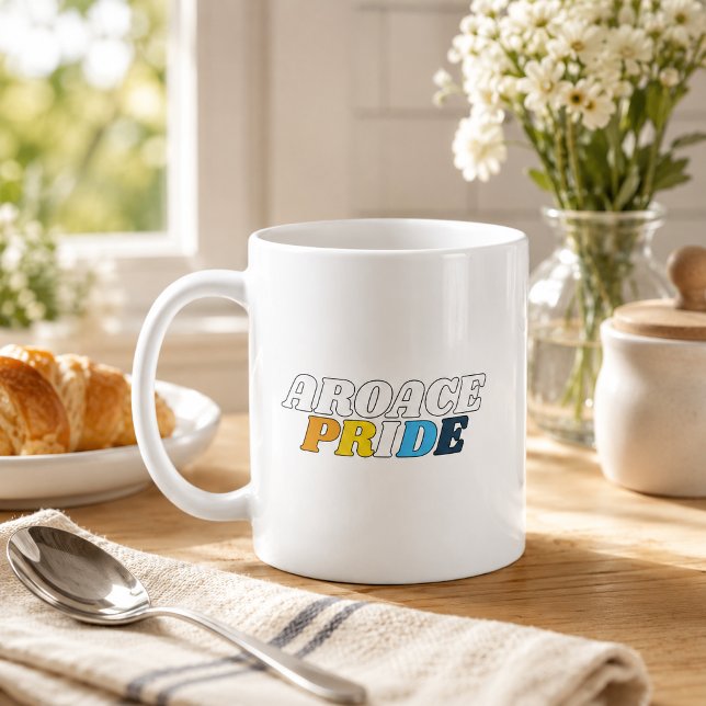 Mug Couleurs du drapeau de la fierté AroAce (Créateur téléchargé)