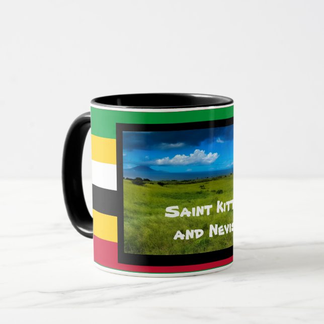 Mug Couleurs du drapeau de Saint-Kitts (Devant gauche)