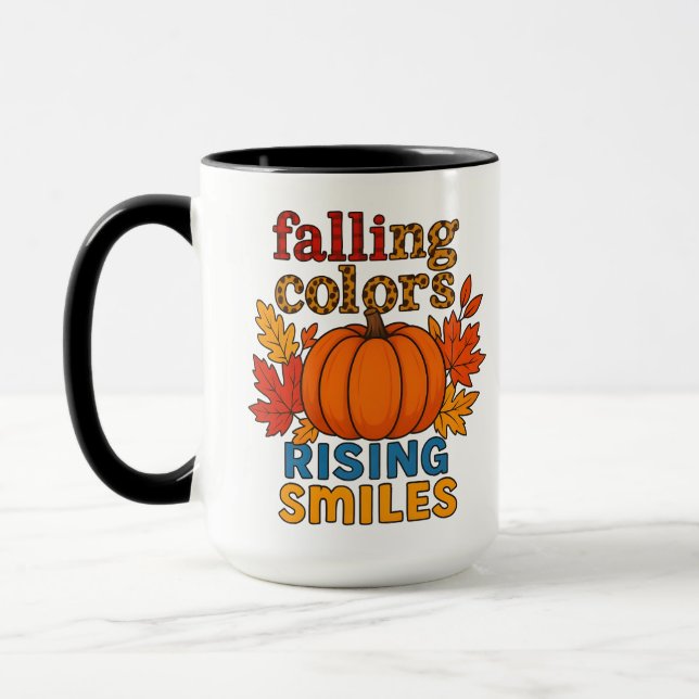 Mug Couleurs en baisse Sourires en hausse Citation d'a (Gauche)