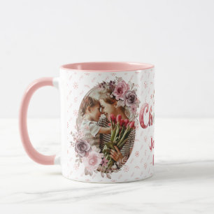Mug Couleurs festives Joyeux Noël 2 photo florale 