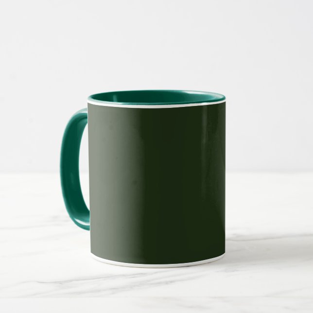 Mug Couleurs foncé vert foncé (Devant gauche)