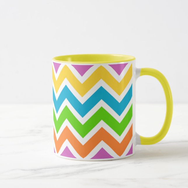 Mug Couleurs lumineuses Chevron (Droite)