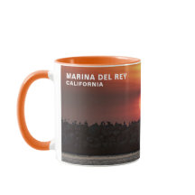 Couleurs magnifiques du coucher de soleil - Marina