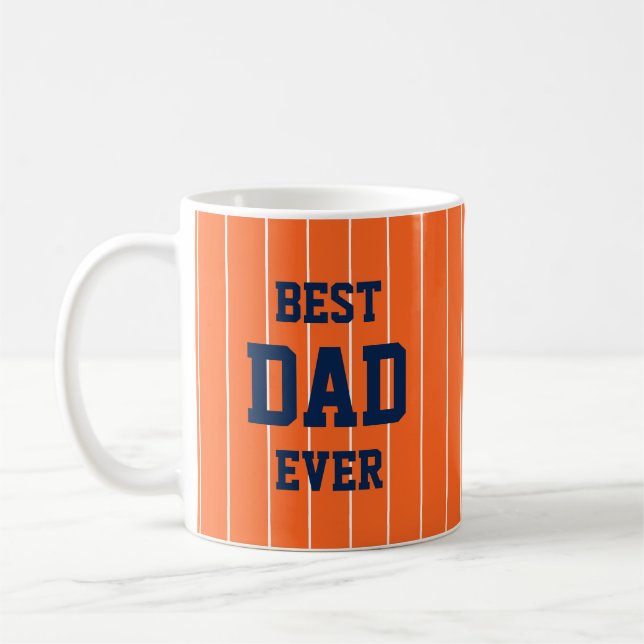 Mug Couleurs modifiables Bandes De Baseball Meilleur P (Gauche)