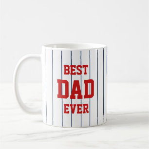 Mug Couleurs modifiables Bandes De Baseball Meilleur P
