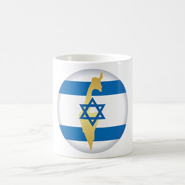 Mug Couleurs Nationales D'Israël (Créateur téléchargé)