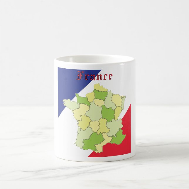 Mug Couleurs Nationales et Carte de France (Créateur téléchargé)