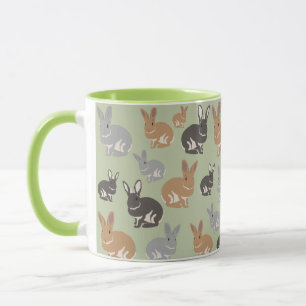 Mug Couleurs neutres du Motif de lapin mou