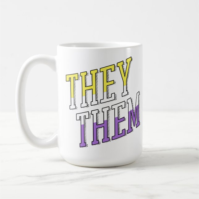 Mug Couleurs non binaires Ils Elles (Gauche)