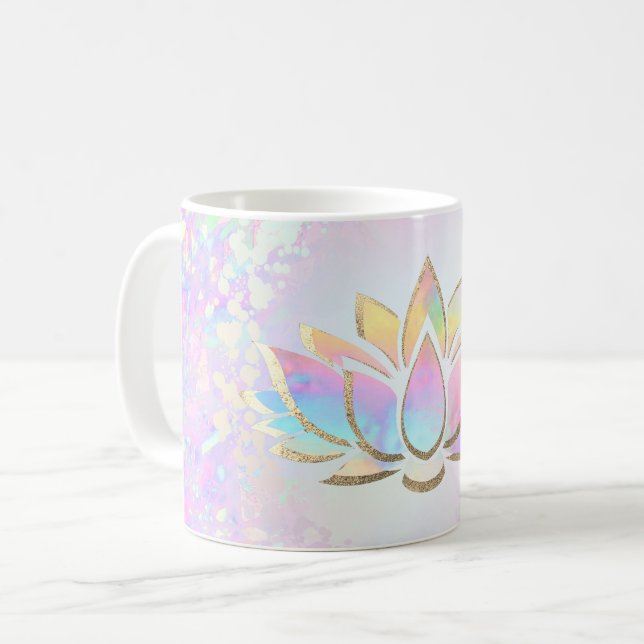 Mug couleurs pastel lotus (Devant gauche)