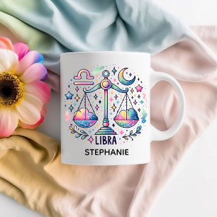 Mug Couleurs Personnalisées Balance Zodiaque Astrologi