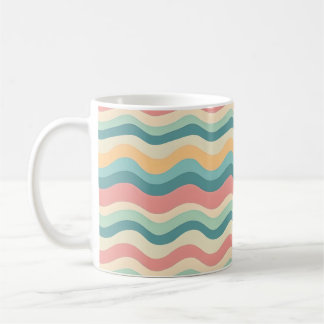 Mug Couleurs rétro Vague Boho Style Motifs Abstraits
