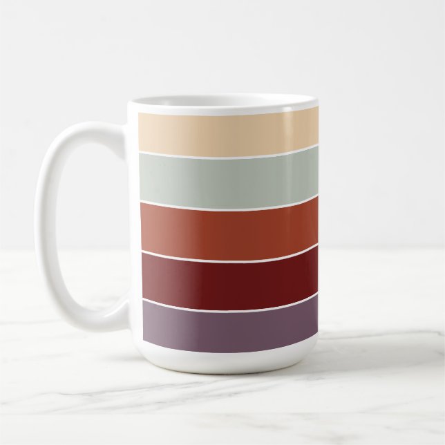 Mug Couleurs uni clair Tailles d'automne chaudes (Gauche)