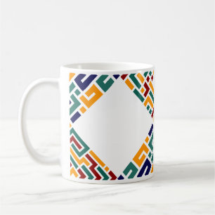 Mug Couleurs vives époustouflantes Motif géométrique
