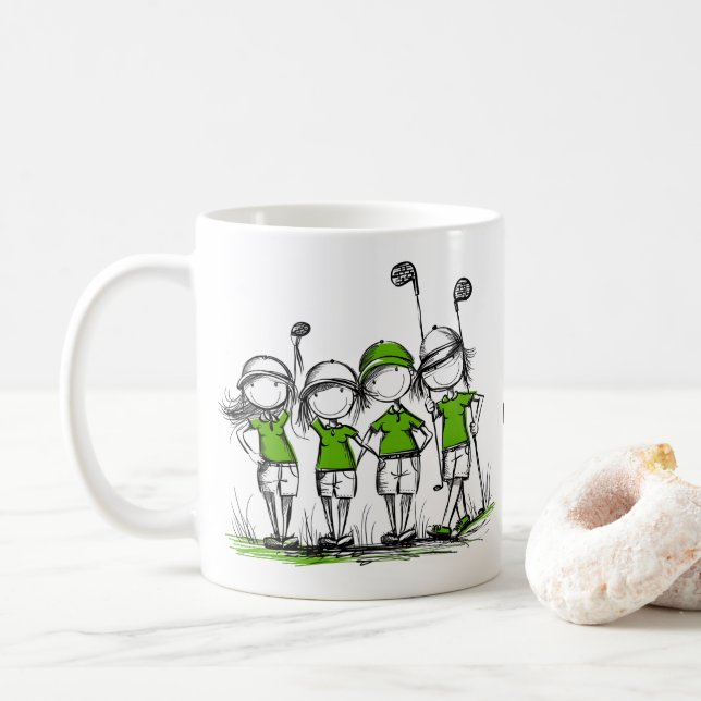 Mug Country Club Ladies Golf League Personnalisé (Avec donut)