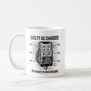 Mug Coupable comme accusé – Pun amusant sur le télépho