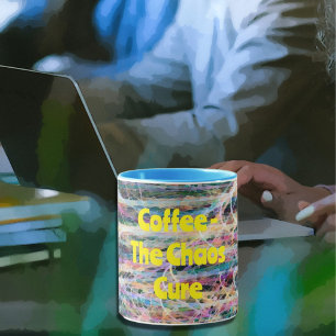 Mug Coupe Abstraite de café-café Chaos pour l'art
