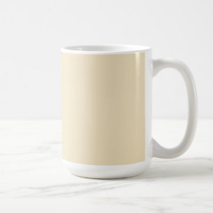 Mug Coupe avec Arrière - plan Crème Ecru