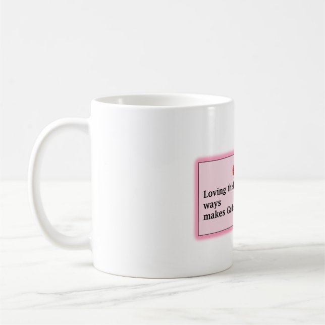Mug Coupe avec citation "Aimer le Seigneur de petites  (Gauche)