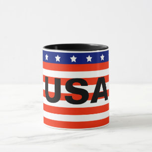 Mug Coupe avec drapeau américain