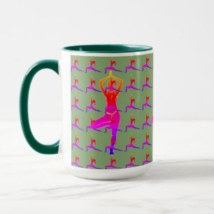 Mug Coupe Combo de café / Coupe 'Fun Yoga Design'