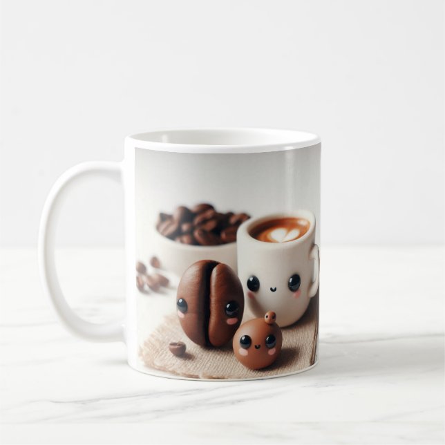 Mug Coupe cosy de joie/Mug de café mignonne (Gauche)