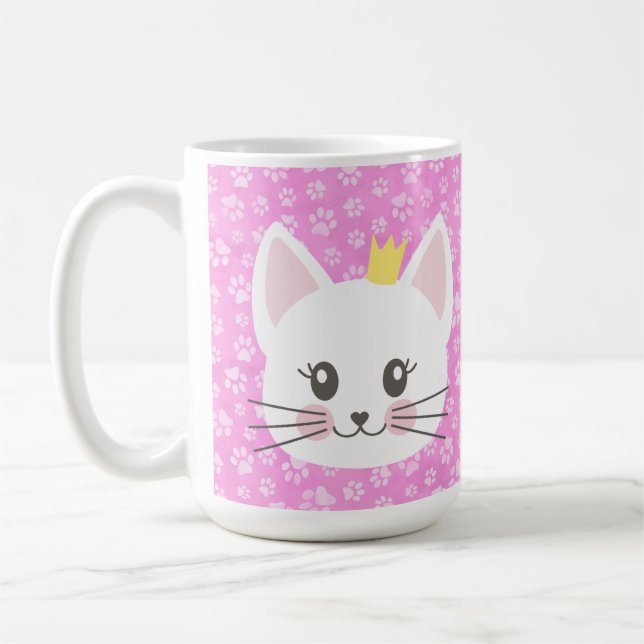 MUG COUPE CUIT CUIT CUISINE CHAT FACE AVEC PAWS (Gauche)