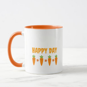 Mug Coupe Cute Orange Carrot Coffee