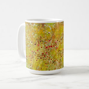 Mug Coupe d'art Abstraite fleur sauvage Fleur Jaune