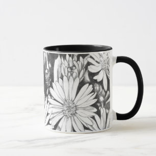 Mug Coupe d'Art fleur sauvage Coffee Cup Honey Bee & F