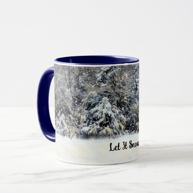 Mug Coupe d'art hivernal de musculation des neiges (Devant gauche)