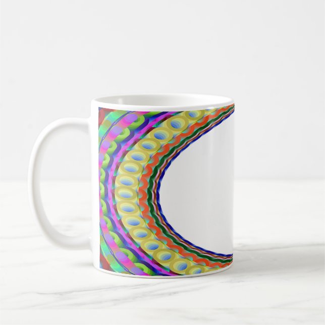 Mug Coupe de café A8 du centre blanc personnalisé (Gauche)